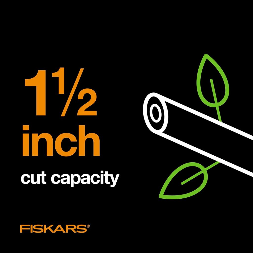 Fiskars 15 PowerGear Super Pruner/Garden Lopper - Sharp Precision-Ground Steel Blade Tree Trimmer - Cuts up to 1.5 Diameter